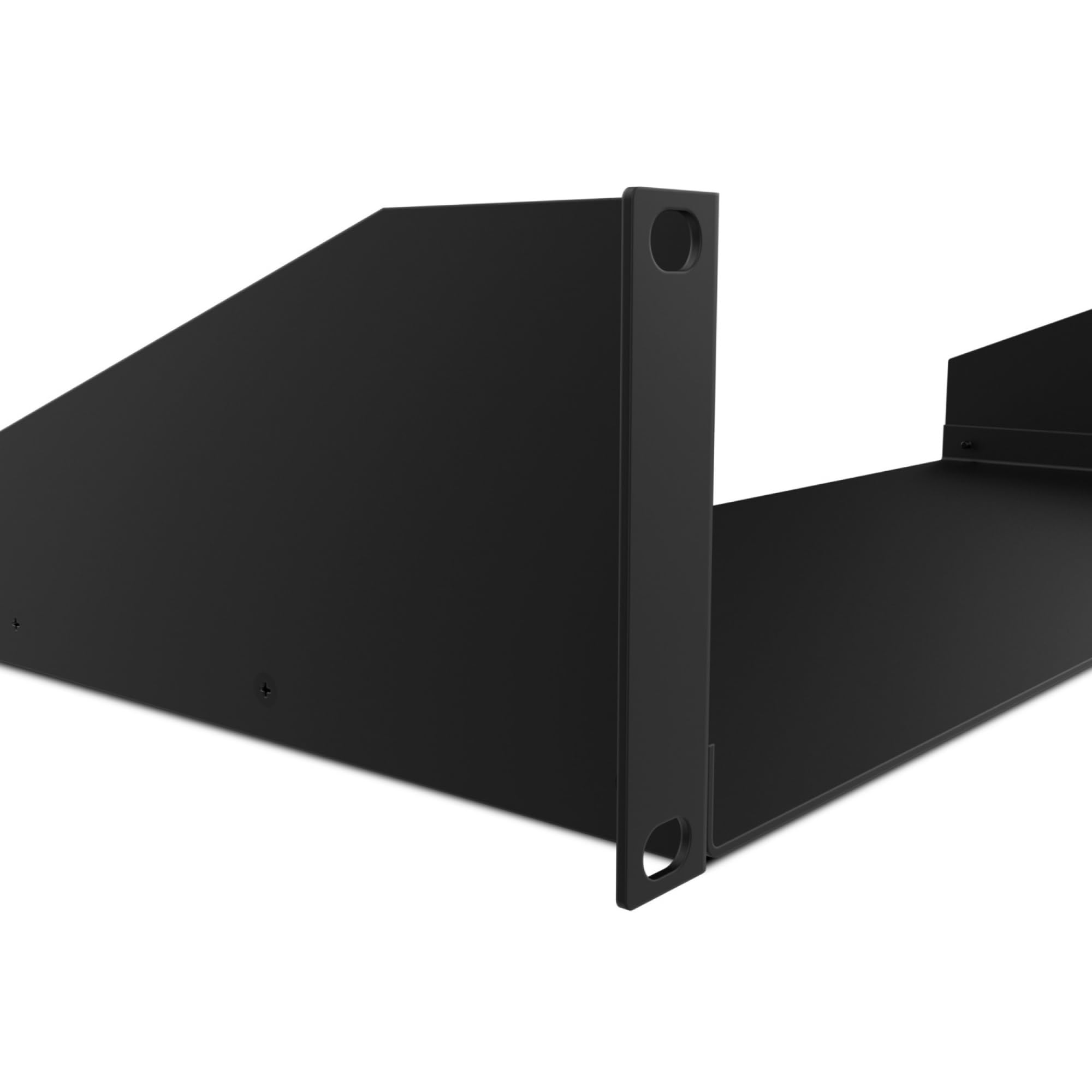 Plateau Rack 2U Audibax - 482.6x150x88mm - Capacité 15kg - Pour Rack 19 Pouces - Acier Noir