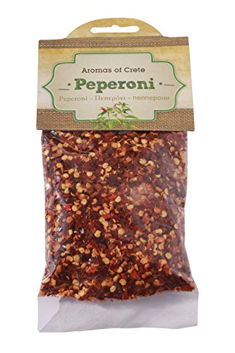 Griechische Peperoni getrocknet Kräuter Pepperoni scharf Gewürz 50g von Kreta Griechenland