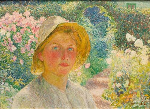 Tableau La fille du jardinier d'Emile Claus pour illuminer la décoration de votre salon moderne