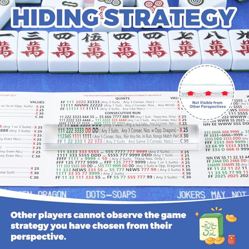 Pack 2 Regla Lupa con Línea Guía para Mahjong miniatura 5
