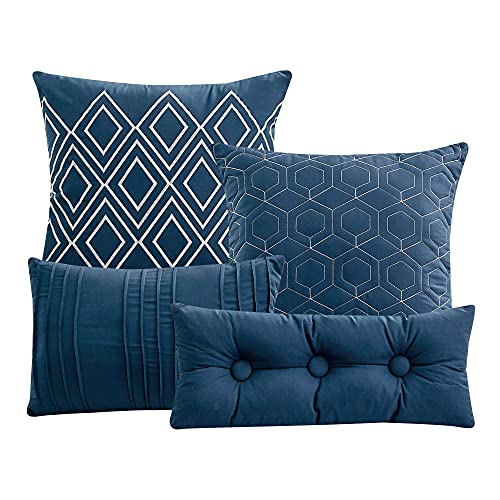 Esca La Casa Comforter Set - Modern Minimalistic Design, Suitable For All Seasons, Decorative Pillow, Matching Shams - King Size #TOP3