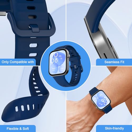 TiMOVO Sport Bands Compatible with Huawei Watch Fit 3, Soft Silicone Sports Wristband for Men & Women - Image 3