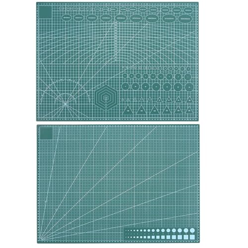 Luebel A1 A2, A3, A4 A5 Cutting Mat Non Slip Printed Grid Lines Knife Board Craft Model (A1)