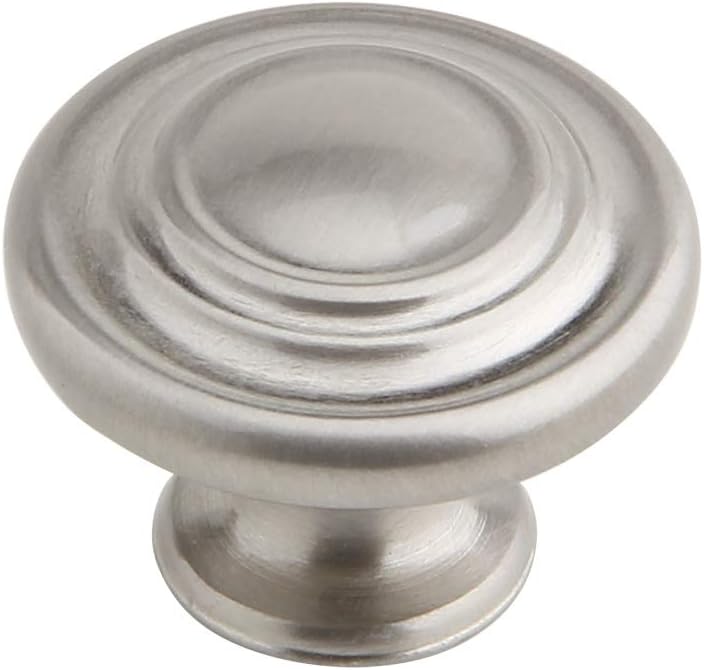 Silverline K2003BSN Hardware Knob 10 Pack 13/8 inch x 22H (mm