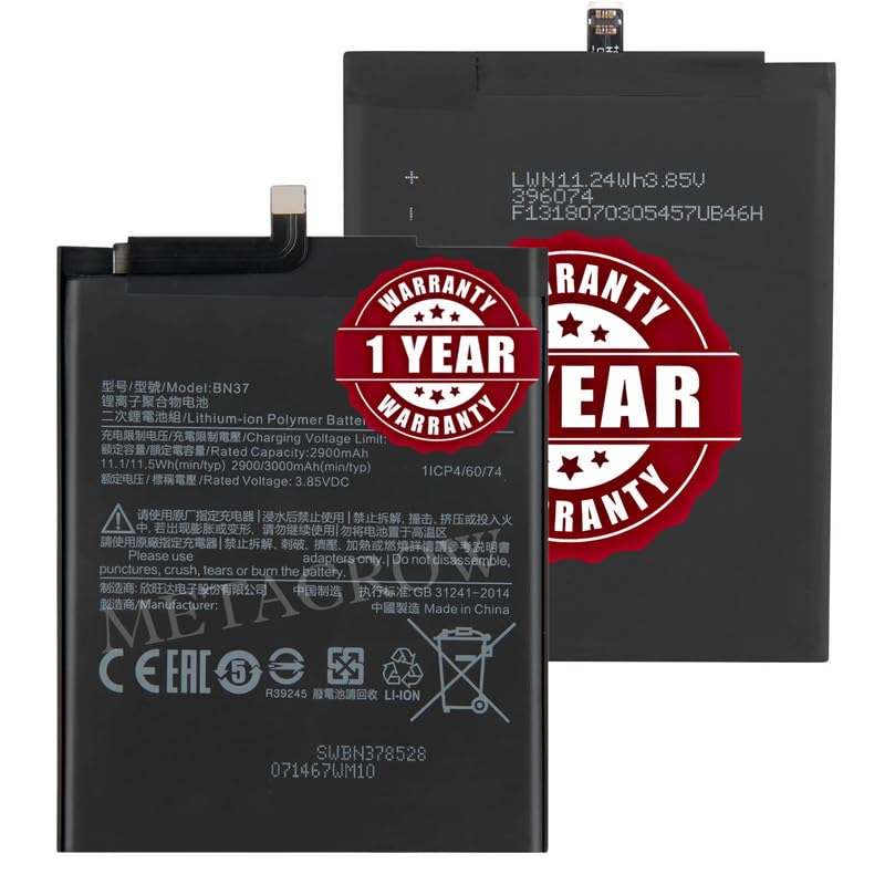 Image of Original BN37 Battery for Xiaomi Redmi 6 | Redmi 6A - (3000mAh) - 1 Year Warranty F9