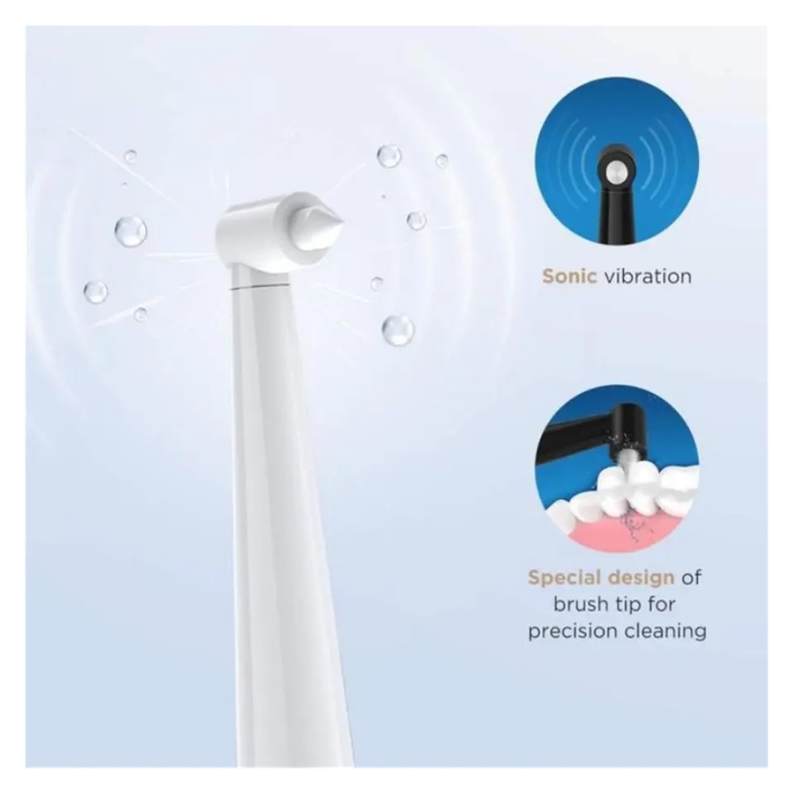 Cabezales de Repuesto for cepillos interdentales, cepillos de Dientes eléctricos, Cabezales de Repuesto for cepillos de Dientes sónicos FW-507, FW-508, FW-917 y FW-959(16pcs White)