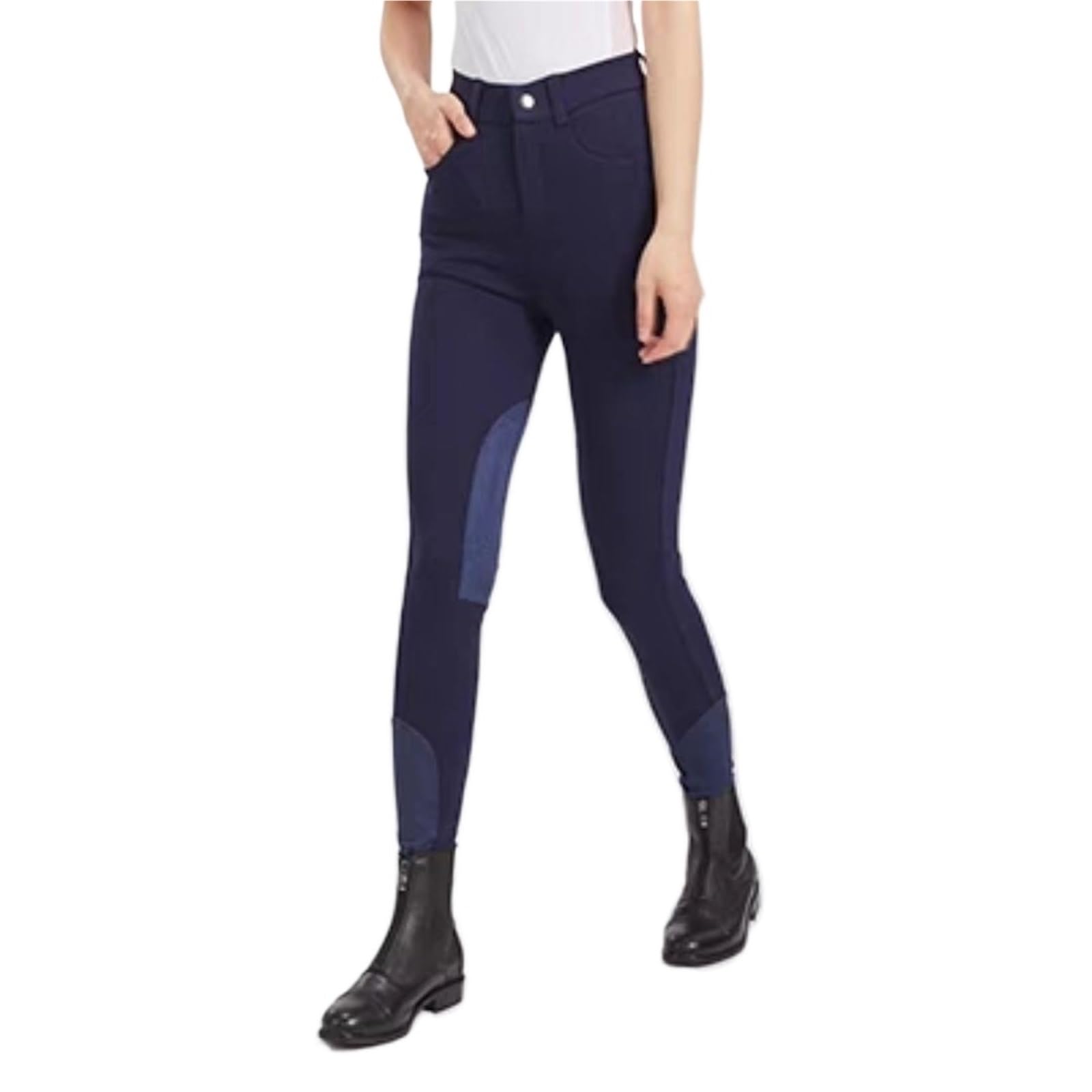 Pantalón De Montar A Caballo Pantalones de equitación for Entrenamiento y competición, Resistentes al Desgaste, con Parche Interior en la Rodilla, Ropa de Equipo