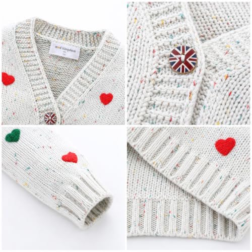 Image of Mud Kingdom Girls Cardigan Sweaters Cute Colorful Love