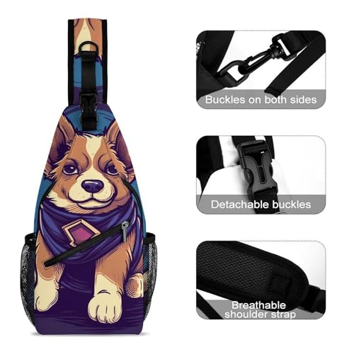 Mochila bandolera deportiva casual para viaje y senderismo miniatura 3