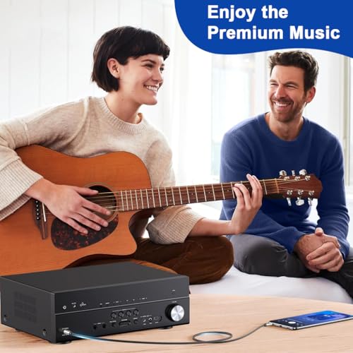 Image of Verilux 3.5mm to 6.35mm Aux Cable for Speakers(9.8FT), 6.35mm 1 /4 inch Male to 3.5mm 1 /8 inch Male Aux Cable, TRS Bidirectional Stereo Audio Jack for Guitar, iPod, Laptop, Home Theater Devices, Speaker