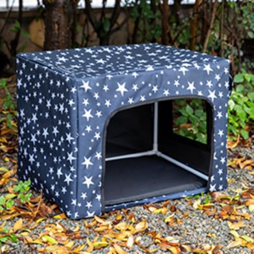 野良猫犬 ペットハウス 猫ベッド 猫ハウス 屋外防水 犬小屋 猫小屋 暖かい 保温防寒 防水 防風 冬寒さ対策 冬 おしゃれ 屋外キャビンシェルター屋外用 通気性 耐磨耗 猫の避難所 安全で暖かい耐候性野良猫シェルター冬用 (C) (E)