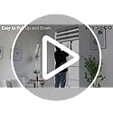 Joydeco Cordless Zebra Blinds for Windows, Dual Layer Free-Stop Zebra Shades Privacy Light Control for Day and Night, Light Filtering Sheer Blinds for Indoor Windows (Black, 55" W x Custom H)