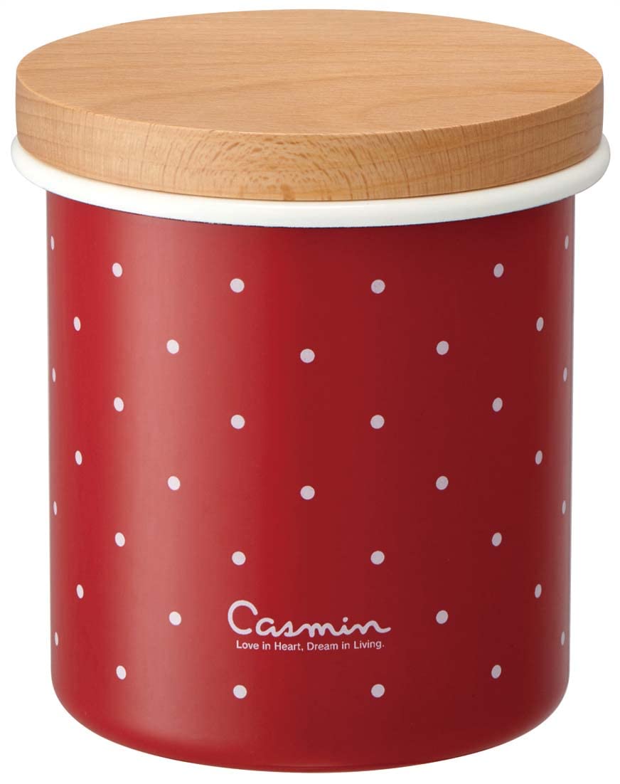 Amazon｜スケーター (skater) ホーロー キャニスター 木蓋 750ml
