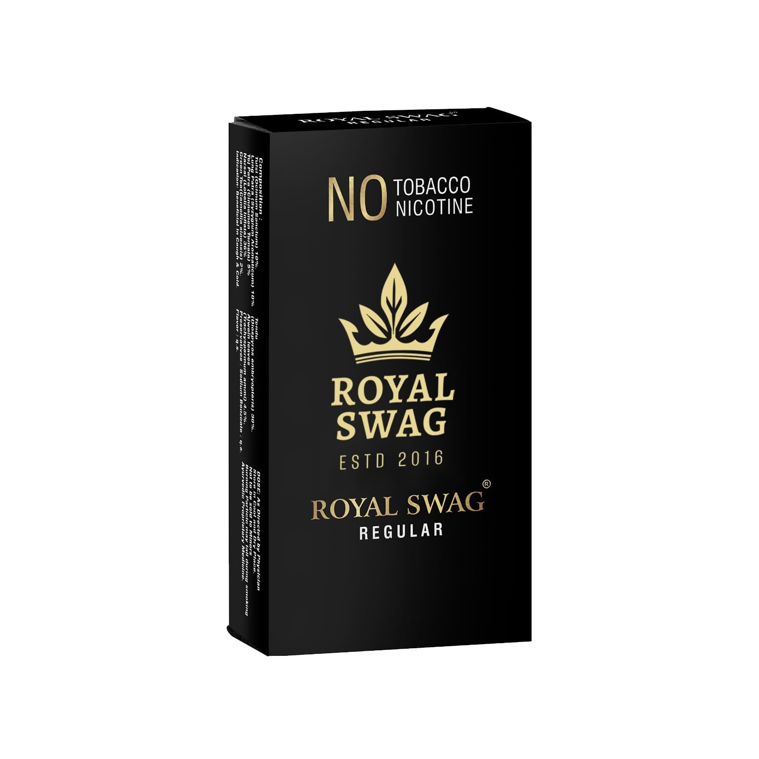 royal smoke & vape SWAG Ayurvedic Herbal Cigarette, Regular (10 Sticks) Smoking Cessation : Health & Household Available Flavours:Strawberry Dream new_14days Wild Orchard Delta 8