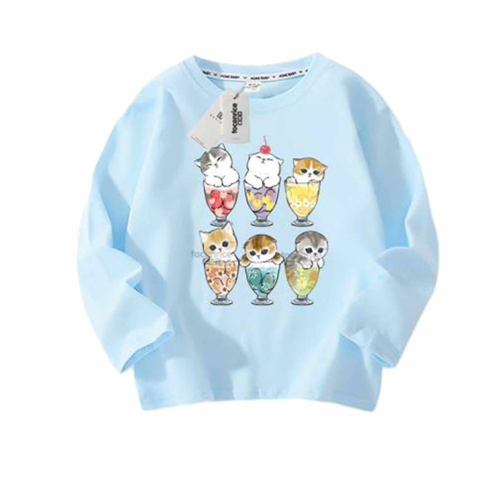 Amazon.co.jp: Mofusand トレーナー 長袖 Tシャツ サメにゃん サメ猫