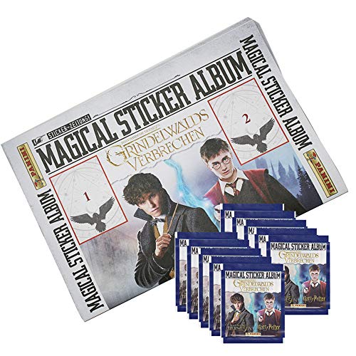 Preisvergleich Produktbild Panini Phantastische Tierwesen Serie 2 - Grindelwalds Verbrechen - Sammelsticker - 1 Album (Sticker-Zeitung) + 10 Tüten