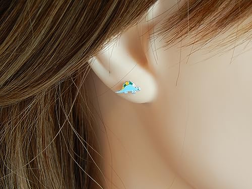 ICYROSE 925 Sterling Silver Set of 3 Pairs Assorted Dinosaur and Friends Stud Earrings (Nickel Free) Choice3