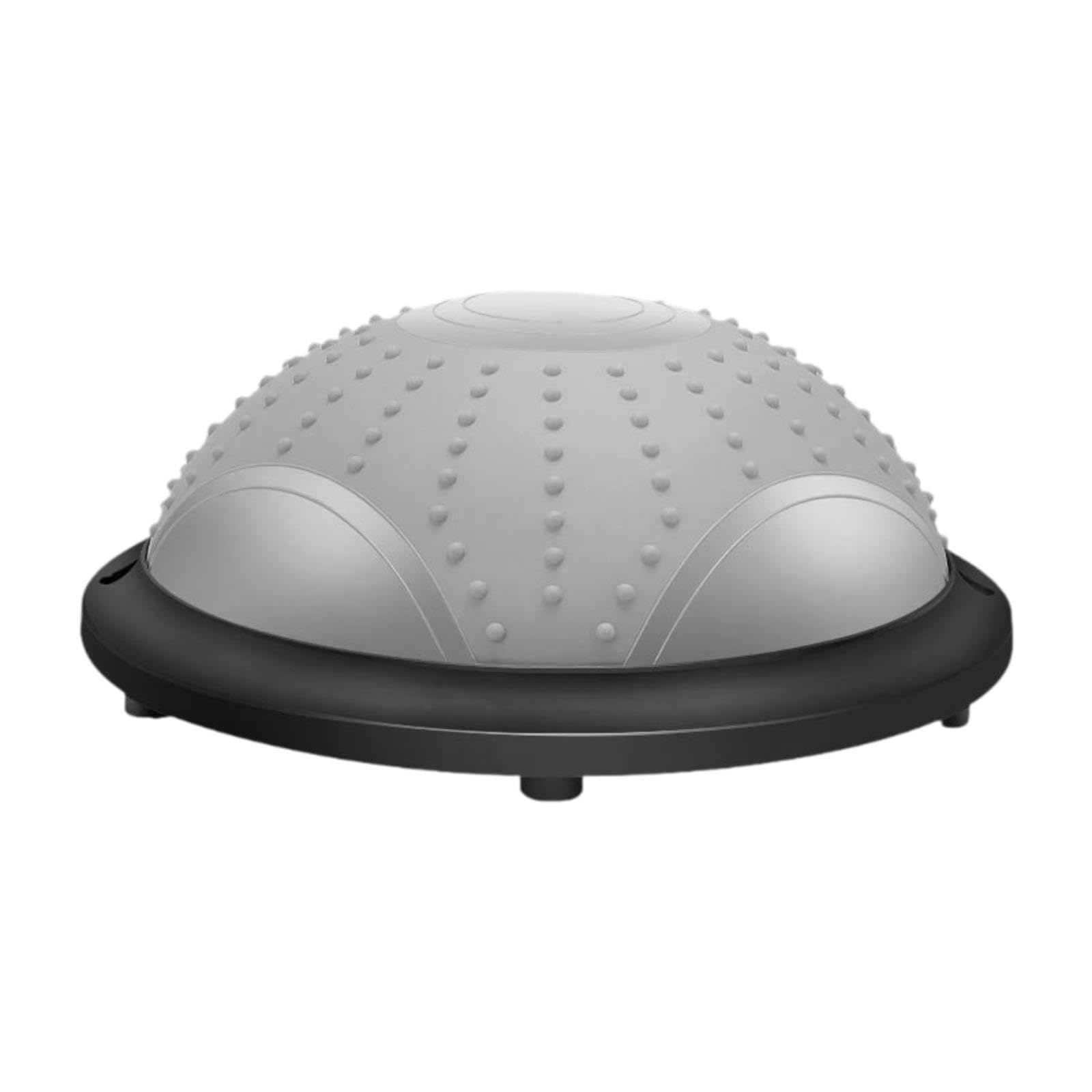 Balance Ball Semicerchio Pilates Fitness Ball Dispositivo di Allenamento con Materiale in PVC E PP Antiscivolo per Un Uso Versatile a Casa, Grigio
