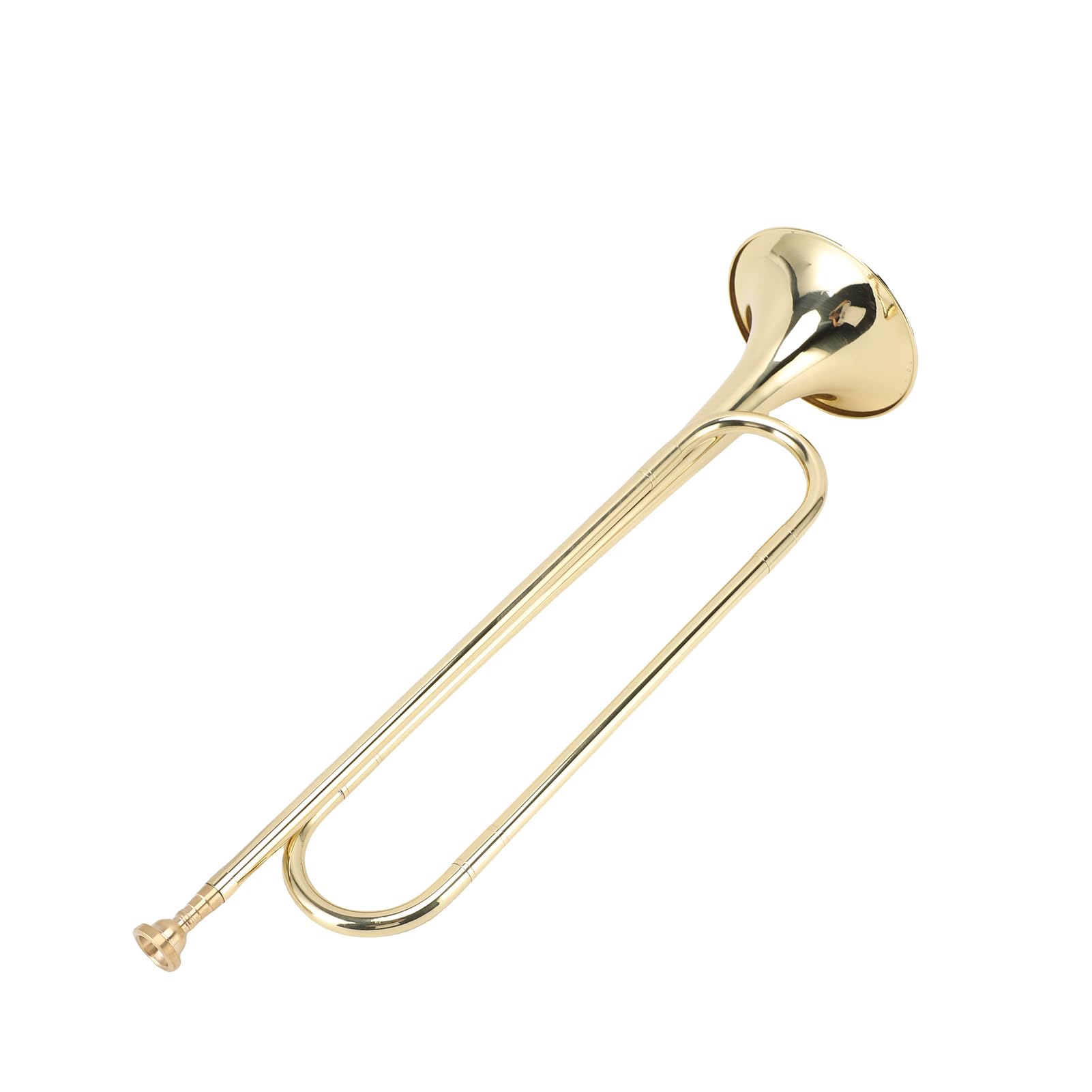 Btuty Brass Trumpet, Bb Trumpet for Students Beginners with Large Bell Bright Sound Comfortable Mouthpiece, for School Band Practice Professional Orchestras