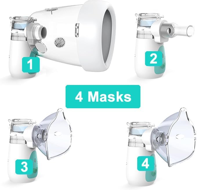 Miniatura 7 de Nebulizador para mascotas para perros, nebulizador e inhalador para perro, de bajo ruido, adecuado para perros de tamaño mediano, verde, M