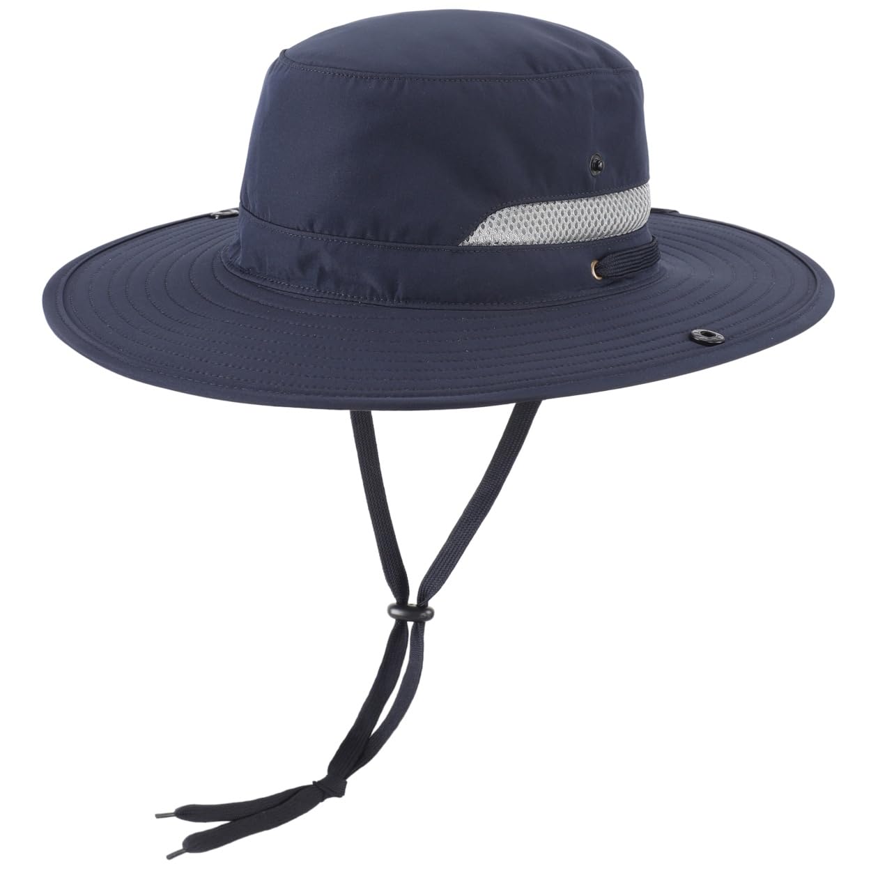 Magracy Mens UPF 50+ Wide Brim Sun Hat UV Protection Safari Hat for Women Boonie Hat Fishing Hiking Camping Beach Navy Blue