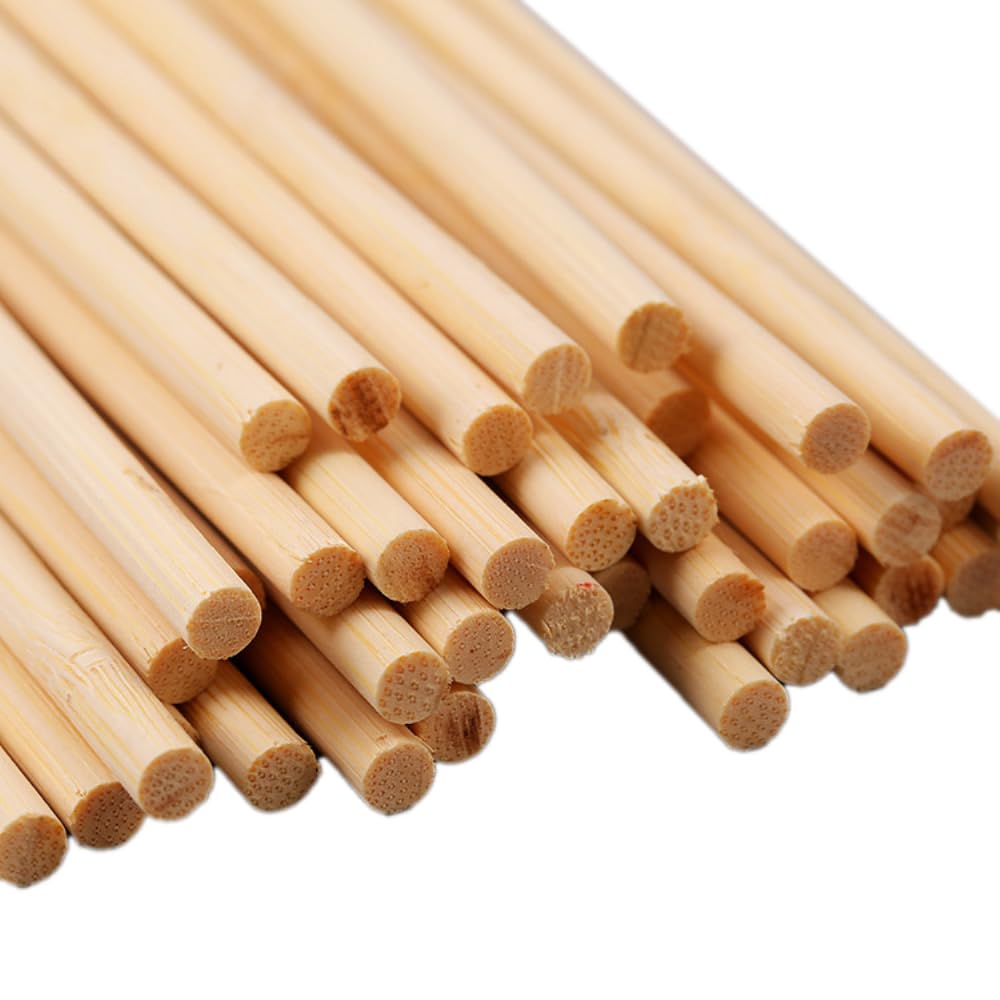 50 Bastoncini Di Bambù Naturali 30cm X 6mm - Per Fai Da Te, Decorazioni, Artigianato, Modellismo - Foto 10