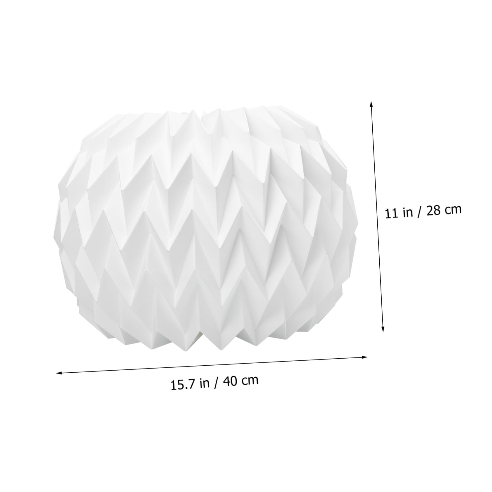 Paralume Lampadario Pieghevole Origami Bianco in Carta | Copertura Sospesa per Interni, Arredamento Casa e Inaugurazione, Stile Semplice per Soggiorno e Locale