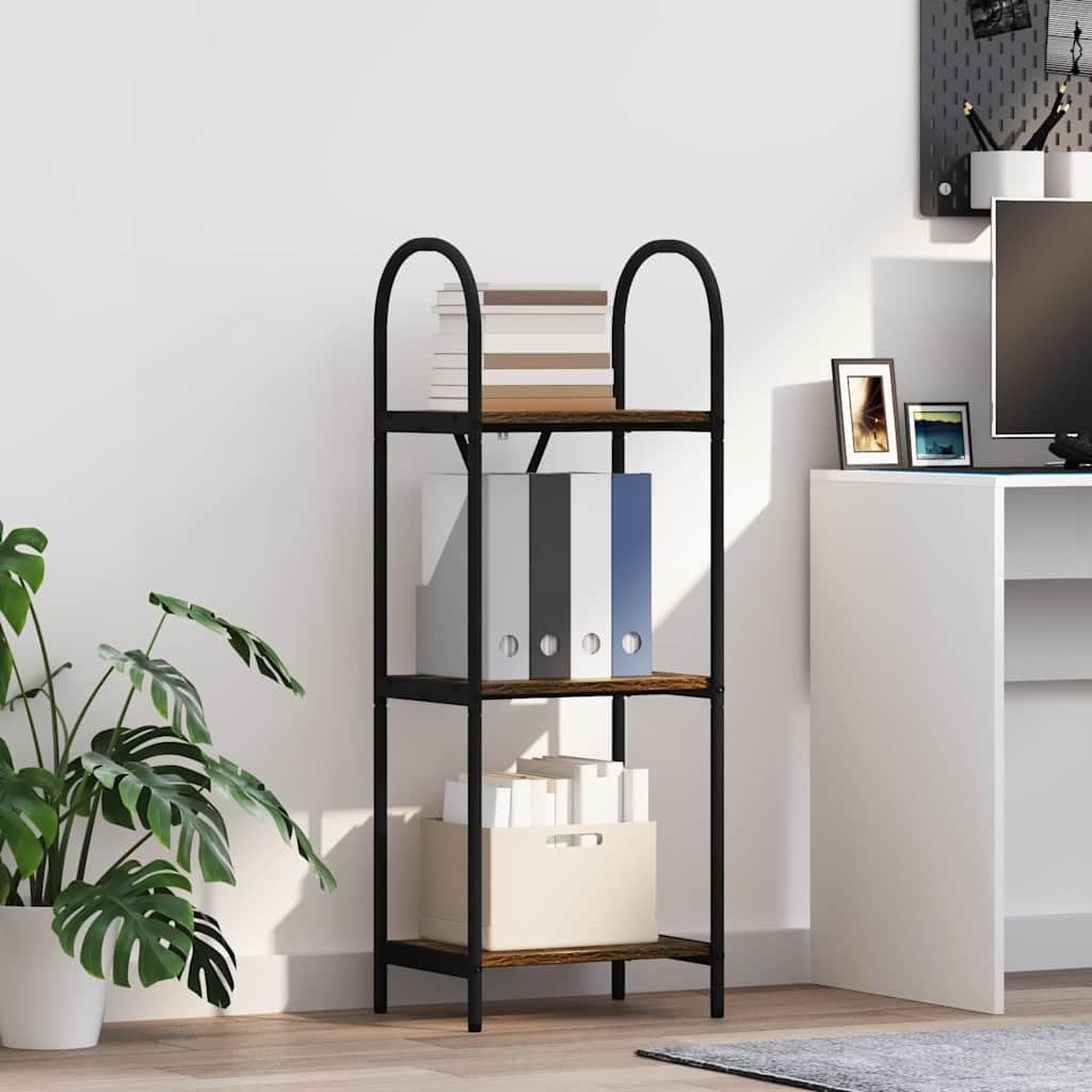Librería de madera moderna para organizar salones pequeños y despachos