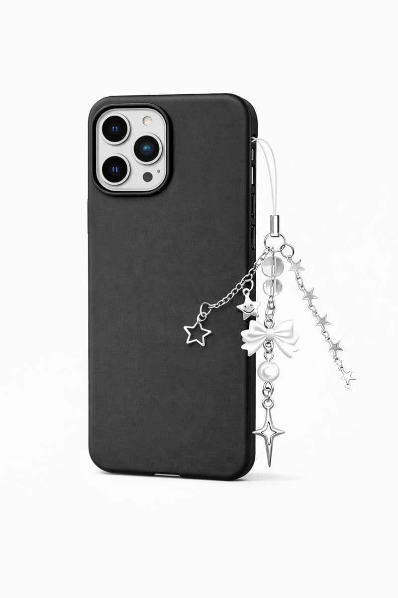 Pearl Bow Phone Charm with Dragonfly Pendant | Elegant Mobile Hanging Strap for iPhone Case | Cute Phone Accessory for Girls & Women-image-47