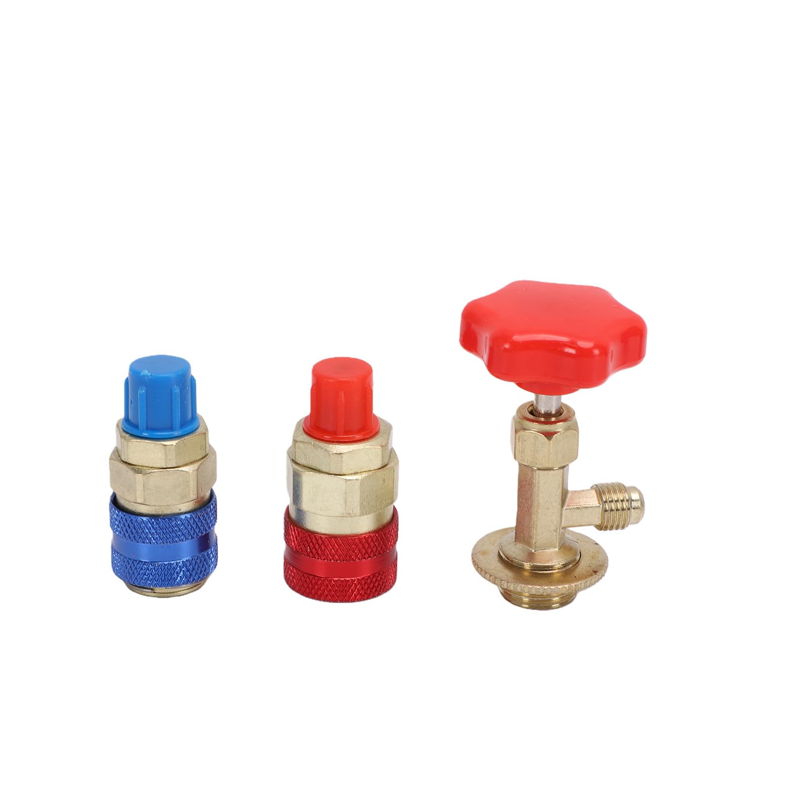Fafeicy Juego de Manómetro de Colector de CA Kit de Manómetro Doble para R134a R22 R12 R502 con Mangueras de Carga Herramienta de Carga de Refrigerante HVAC Conector SAE 1/4 Uso D