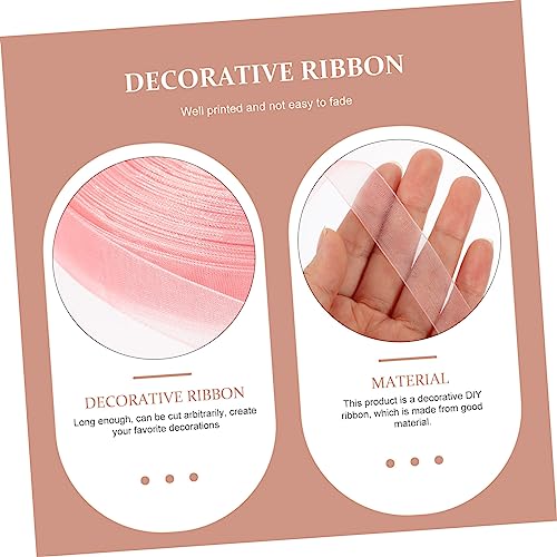 EXCEART 12 Rolos fita pura fita de tule decoração de presépio fita para laços guarnição do laço fita