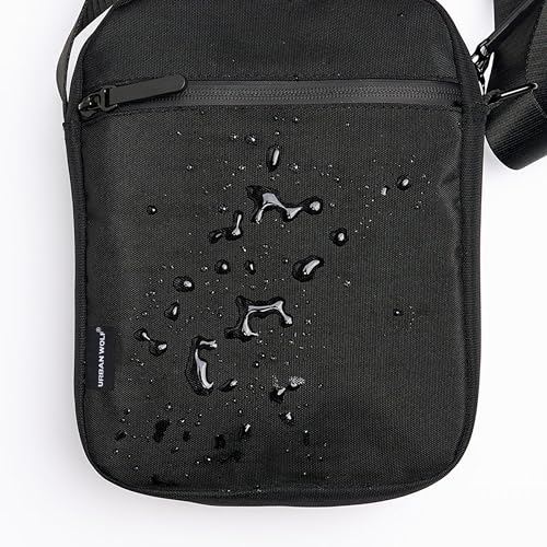 Image of URBAN WOLF Small Sling Bag - Water Resistant Mini Crossbody Travel Bag for Men & Women, Anti-Theft Chest Bag with Waterproof Zippers for Phone, Passport, and Everyday Use