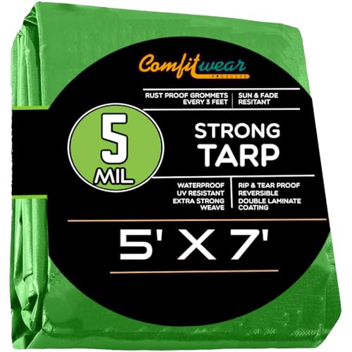 COMFITWEAR 5 Mil Tarp Super Heavy Duty Tarp Cover 5 MIL...