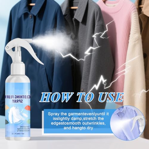 2 Stück Antistatik Spray Kleidung, Anti Static Spray Antistatisch, AntistatikSPRay Für Kleidung, Reduziert Statische Elektrizität, Antistatik-SPray, für Eine Vielzahl von Stoffen, 2 Bars X 120ML