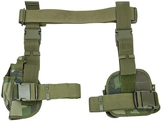 NcSTAR NC Star CV2908WC, 3Piece Drop Leg Holster/Mag Holder, Woodland Camo