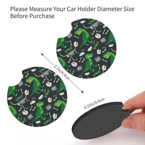 Juego de posavasos antideslizantes para auto universal miniatura 3