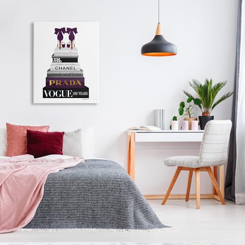 Image of Fashion Designer Shoes, 30 x 40 Inch Canvas Wall Art | Stupell Industries . By Amanda Greenwood . High quality inks . Ready to hang . Made in USA