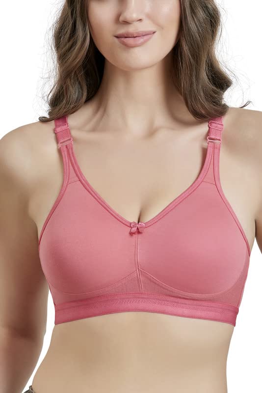 Image of MAROON 419 Women Cotton Blend Long Lasting Magical Lift T Shirt Bra Non-Wired and Non Padded, Seamless and Full Coverage