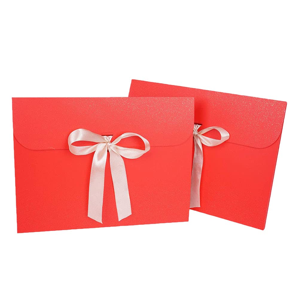 13 buste con nastro retrò, fiocchi, mini per biglietti regalo, buste per biglietti di auguri, buste in tinta unita, 13 colori (12,5 x 17,2 cm