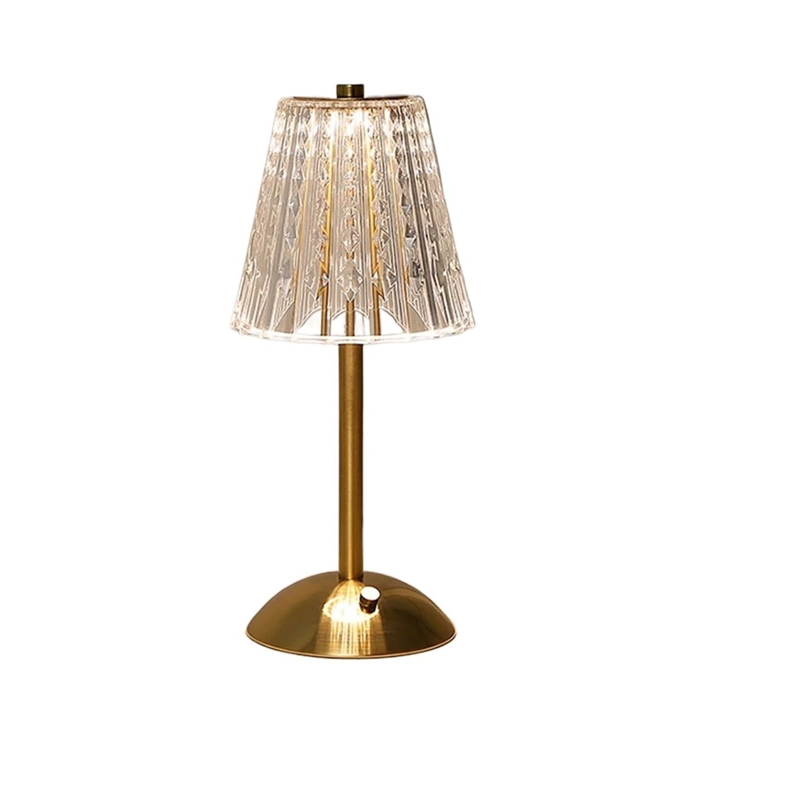 CKAFZMYJQBT Nordic Crystal Rechargeable Table Lamp LED Bar Lamp Touch Dimmable Golden Desk Lamp Living Room Bedroom Hotel Lamp Bedside Lamp