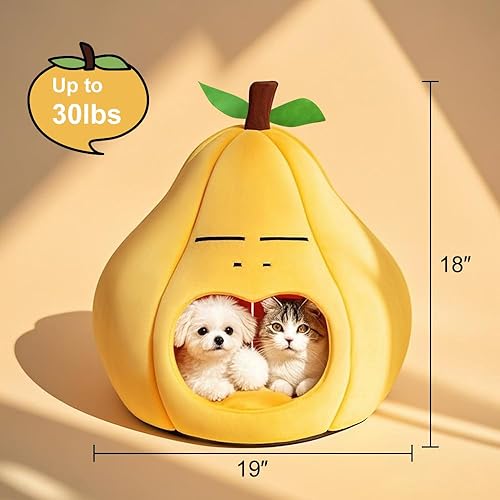 Miniatura 6 de Lindas camas para gatos de interior, camas para perros pequeños, camas suaves y lavables para mascotas para gatitos y cachorros, divertida cueva de