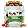 VUN Dog Urine Neutralizer for Lawn – Green Grass Dog Chews to Prevent Yellow Spots & Lawn Burn – Grass Saver Soft Chews with DL-Methionine,Cranberry&Probiotics-100 Soft Chews