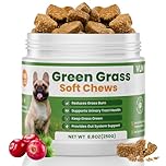 VUN Dog Urine Neutralizer for Lawn – Green Grass Dog Chews to Prevent Yellow Spots & Lawn Burn – Grass Saver Soft Chews with DL-Methionine,Cranberry&Probiotics-100 Soft Chews