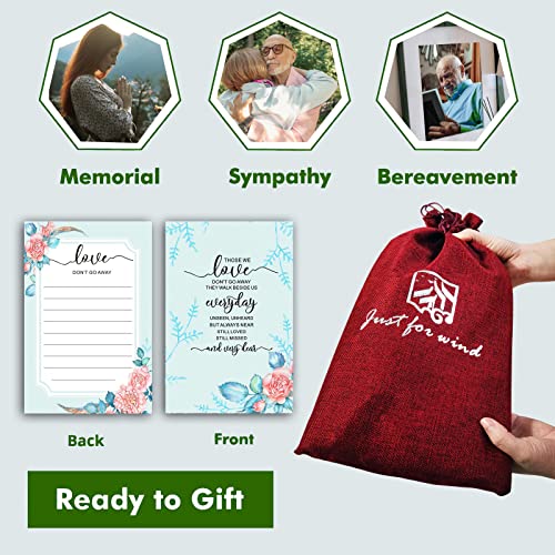 Image of JUST FOR WIND Sympathy Wind Chimes For Loss Of Mom Mother, Bereavement Memorial Gifts In Memory Of Loved One, 32 Inch Aluminum Wind Chimes
