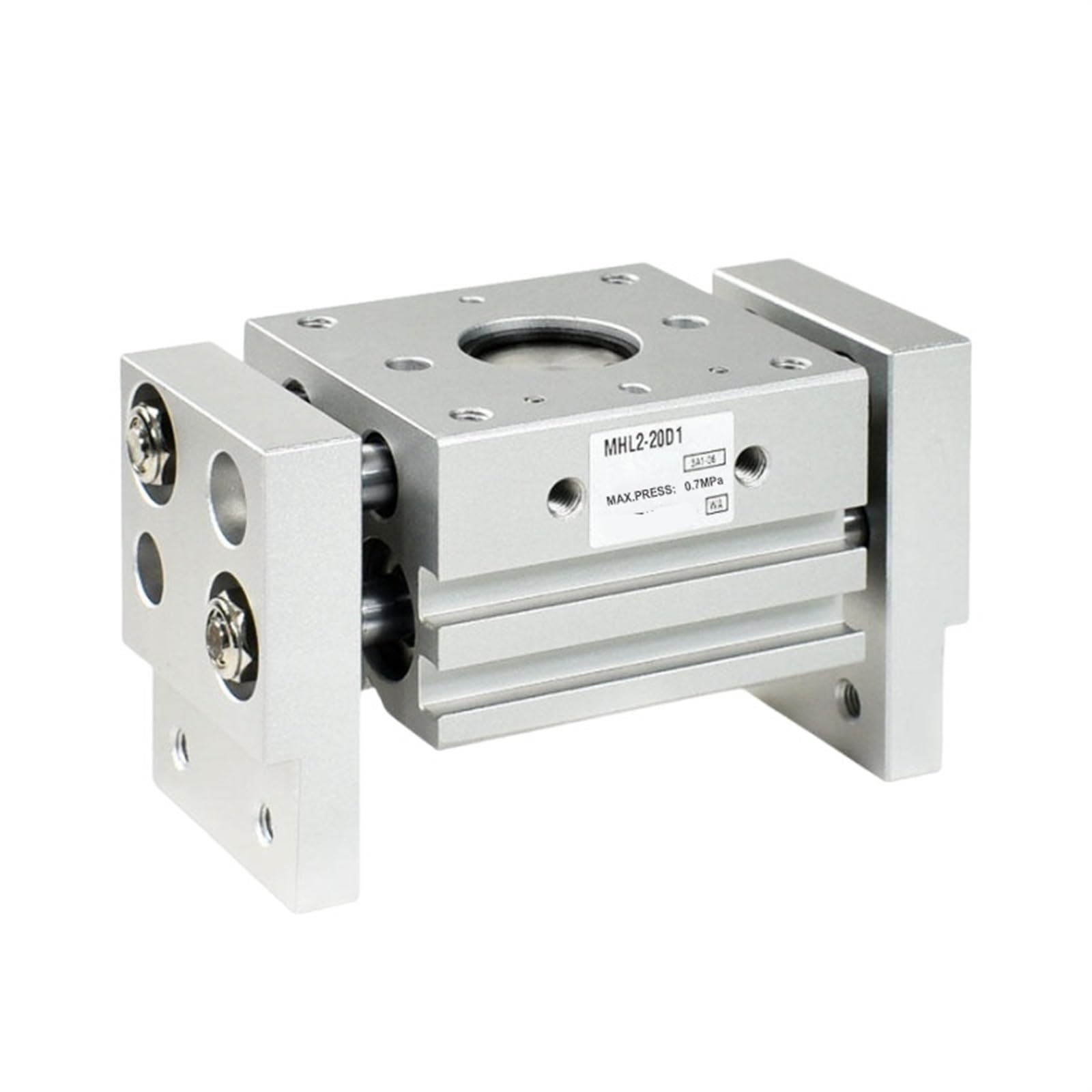Pince pneumatique double effet MHL2 à serrage synchrone type T 16D