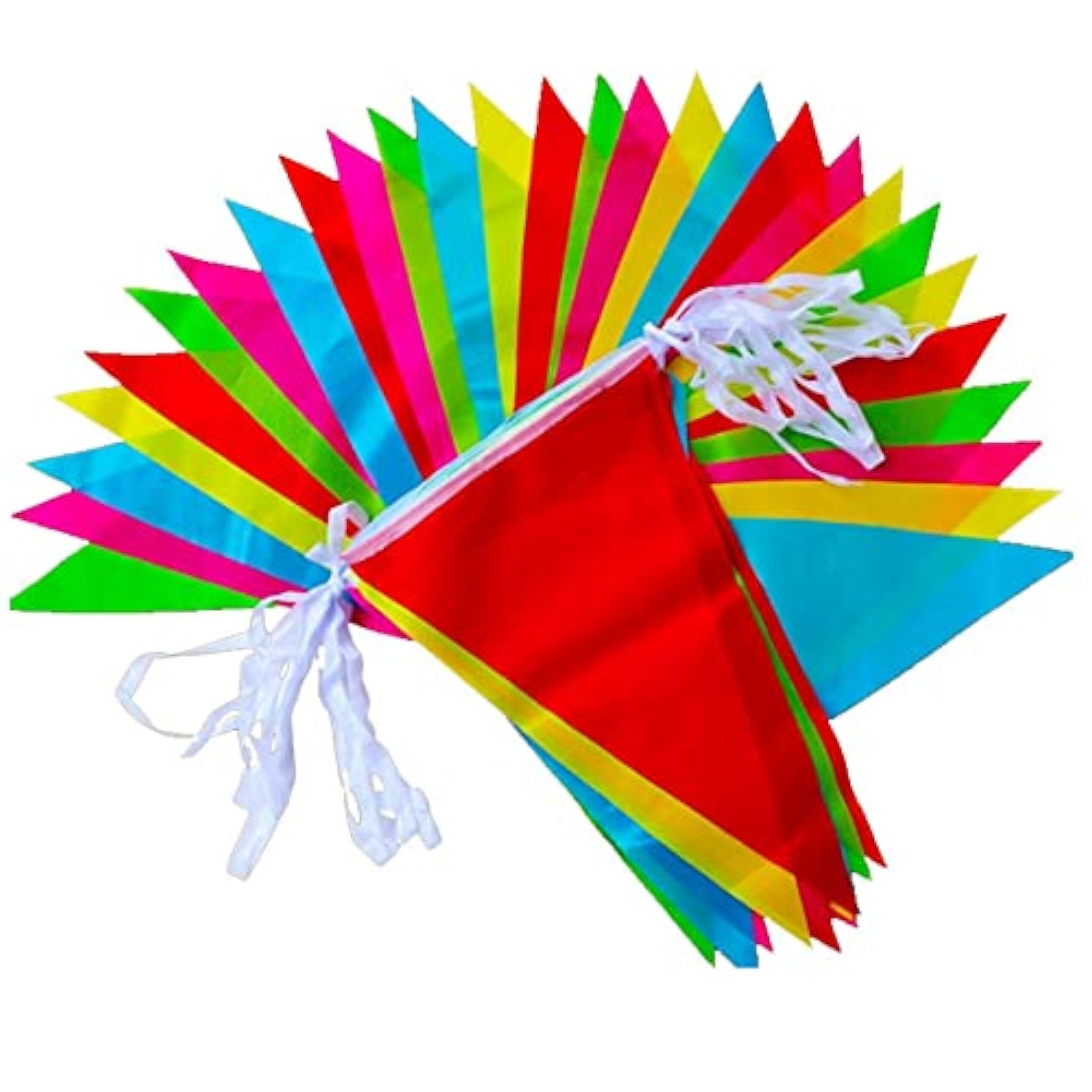 150 Bandera Banderín 80M Multicolor Banderines Fiesta Banderas Triangulares Guirnalda Tela Banderín para Carnavales Escuela Patio Piscina Camping Cumpleaños Boda Jardín Decoración Navideña Celebracion