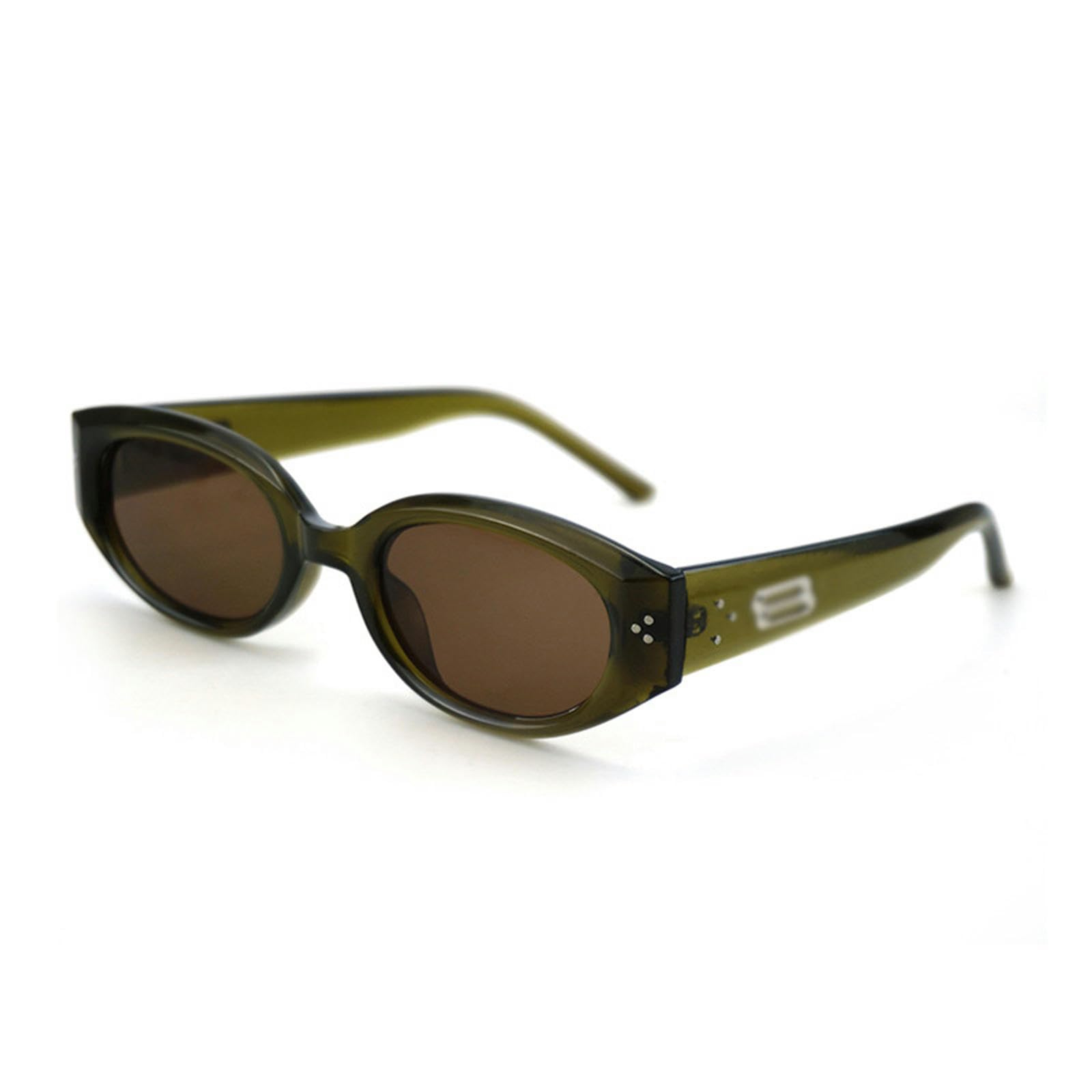 Occhiali da Sole da Donna Occhiali da Sole Street Street Fashion per Uomini E Donne, Occhiali da Sole dello Stesso Stile, Occhiali da Sole di Protezione UV-Verde Oliva