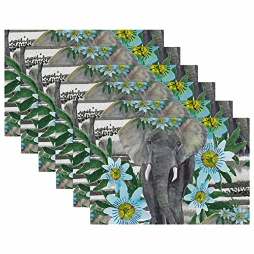 Set de table éléphant pour protéger la table des rayures et plats chauds