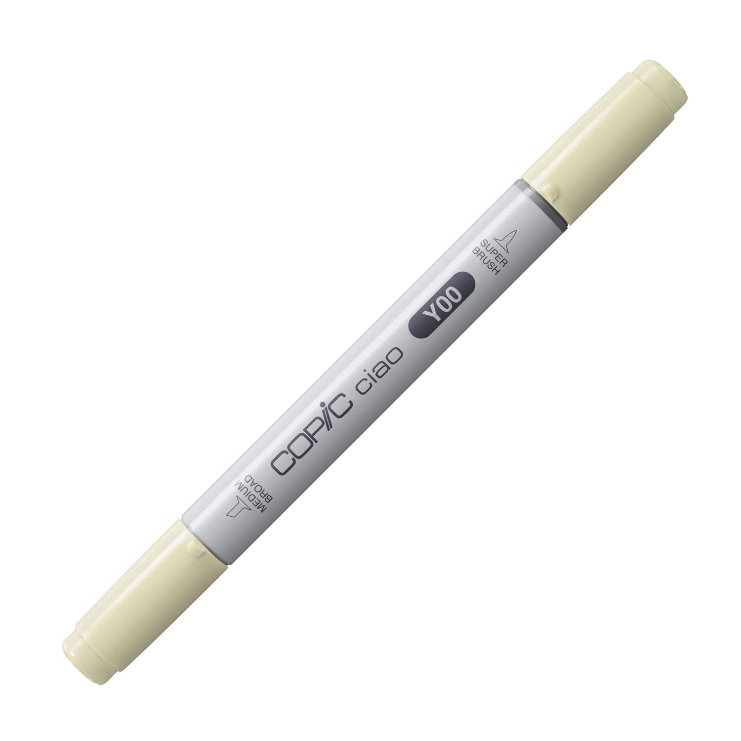 Copic Ciao Coloured Marker Pen - (Y-00) Barium Yellow, For Art & Crafts, Colouring, Graphics, Highlighter, Design, Anime, Professional & Beginners, Art Supplies & Colouring Books