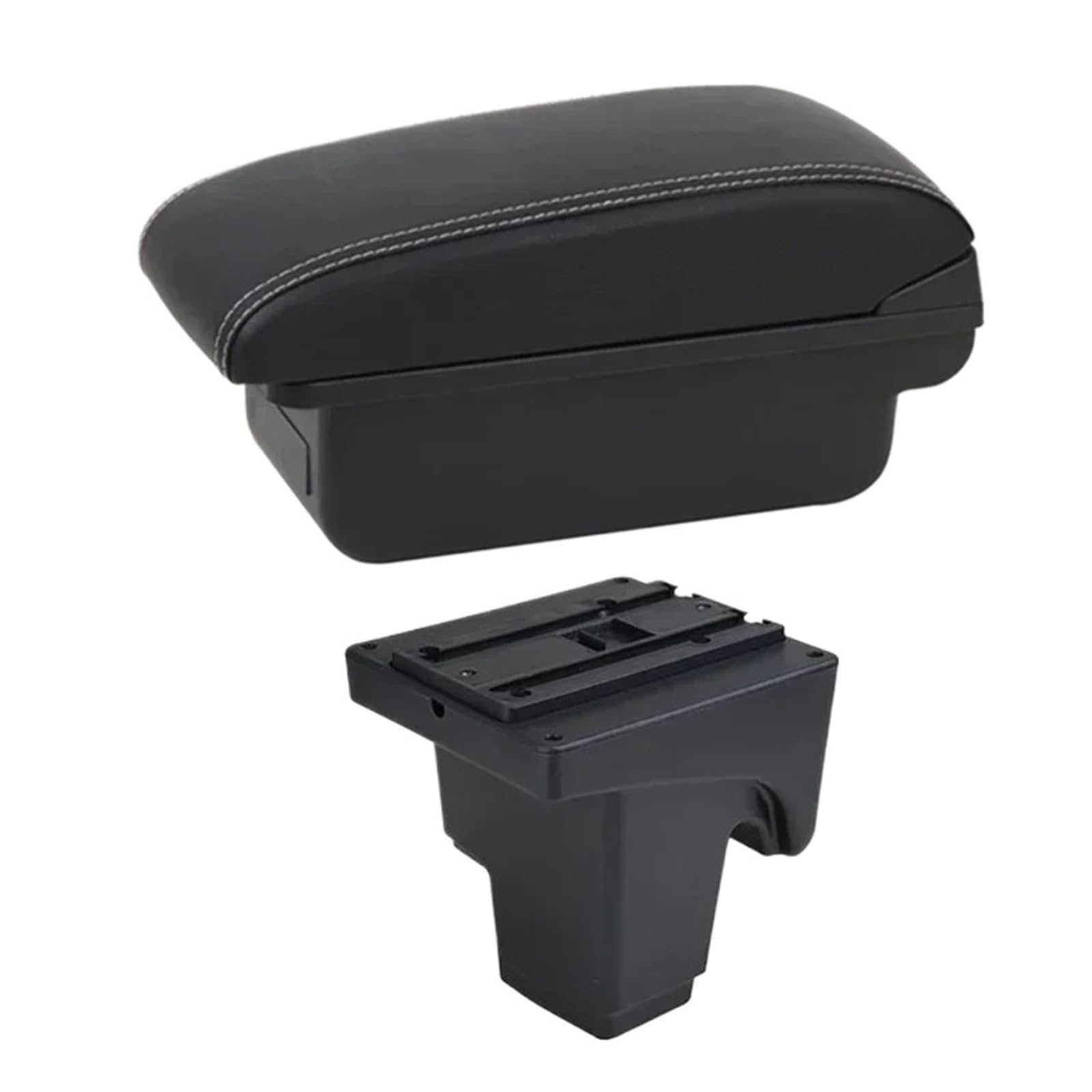 UDHQAJC For Focus 3 For Mk3 2011-2020 Car Armrest Box- Leather Interior Modification Storage Box With USB Car Centre Console Armrest Box